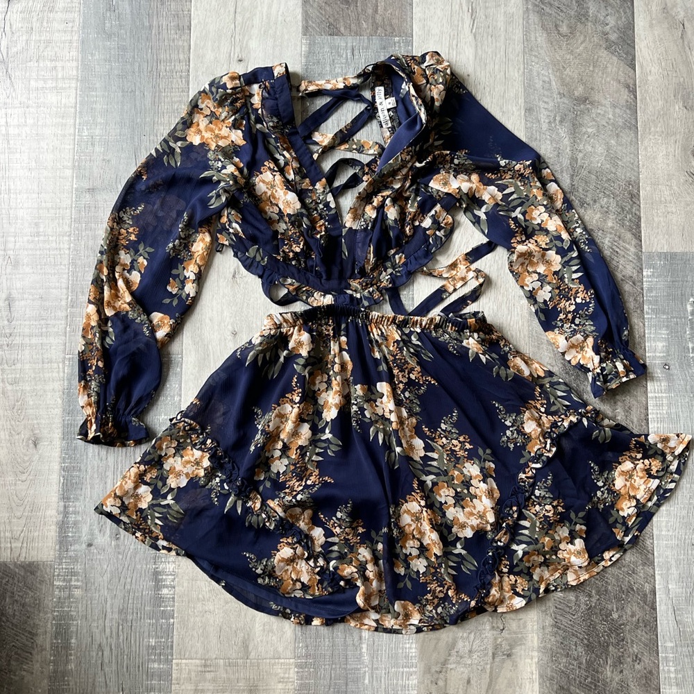 Floral Navy Dress